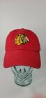 Chicago Blackhawks NHL Hockey Hat Red Canvas Cap Embroidered  Adjustable OSFA