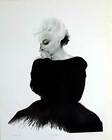 SIGNED Ltd Edition Poster MARILYN MONROE ca. 1980's CHARCOAL DRAWING Bill Moore