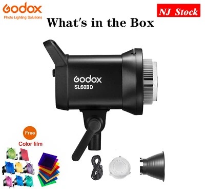 US Godox SL60IID Studio COB LED Video Light APP/2.4G Wireless/On-board Control - Image 1 of 4