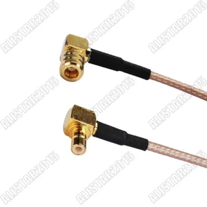 Cable coaxial de extensión de radio de ángulo recto SMB RA a SMB macho RG316 - Imagen 1 de 3