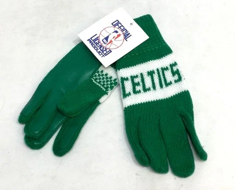 1970s Vintage NEW Boston Celtics Childrens Kids Toddlers Fleece Gloves FREESHIP Cover