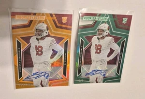 BJ Ojulari 2023 Panini Esordienti e Stelle Auto Verde 4/5 Arizona Arancione 068/199 - Foto 1 di 9