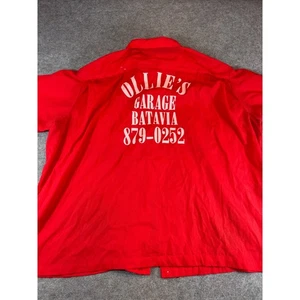 Vintage 70s Chain Stitch Ollies Garage Bowling Uniform Shirt Mens 3XL Rockabily - Picture 1 of 9