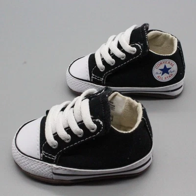 Zapatos de cuna Converse Chuck Taylor All Star negros talla 1 Foto 1 de 4