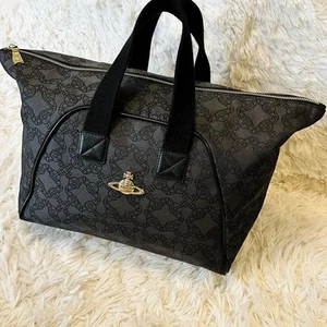 Bolso de Mano Vivienne Westwood Orve Patrón Completo Negro #EF BHA - Imagen 1 de 17