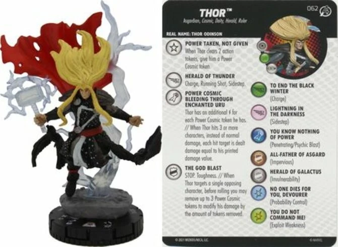 Thor - 062 Chase M/NM with Card Marvel Avengers Fantastic Four Empyre HeroClix - Image 1 of 1