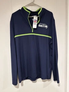 NFL Team Apparel Seattle Seahawks 1/4 Quarter Zip Pullover Jacke Herren Gr. L - Bild 1 von 4