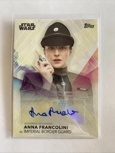 Topps Star Wars The Women of Star Wars Anna Francolini IBG Autograph Base Card - Picture 1 of 2