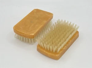 Juego de 2 cepillos exfoliantes vintage de nailon Admiration caramelo mármol mediados de siglo - Imagen 1 de 10