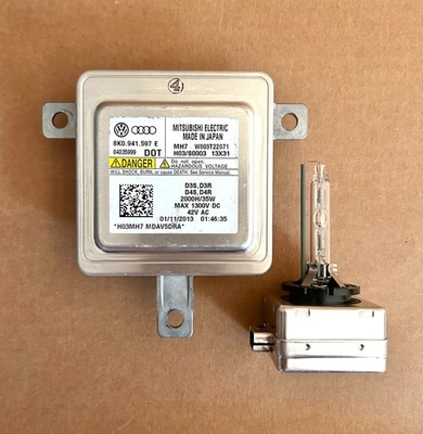 New OEM 08-17 Audi A5 S5 RS5 Xenon Ballast HID Control Unit 8K0941597E +D3S Bulb - Image 1 of 2