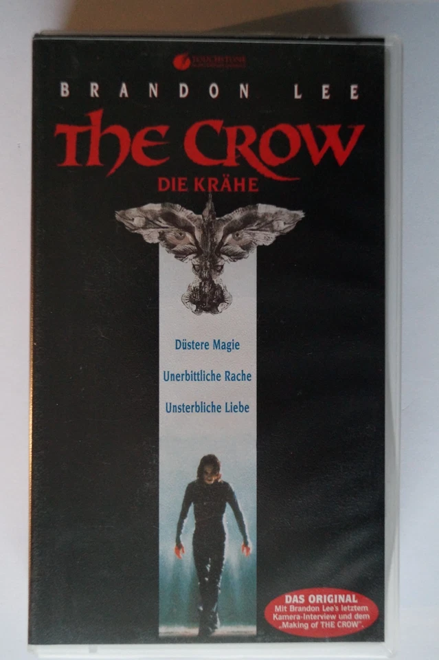 The Crow: Die Krähe - Brandon Lee - VHS-Kassette Deutsch Selten FSK18 Video - Bild 1 von 4