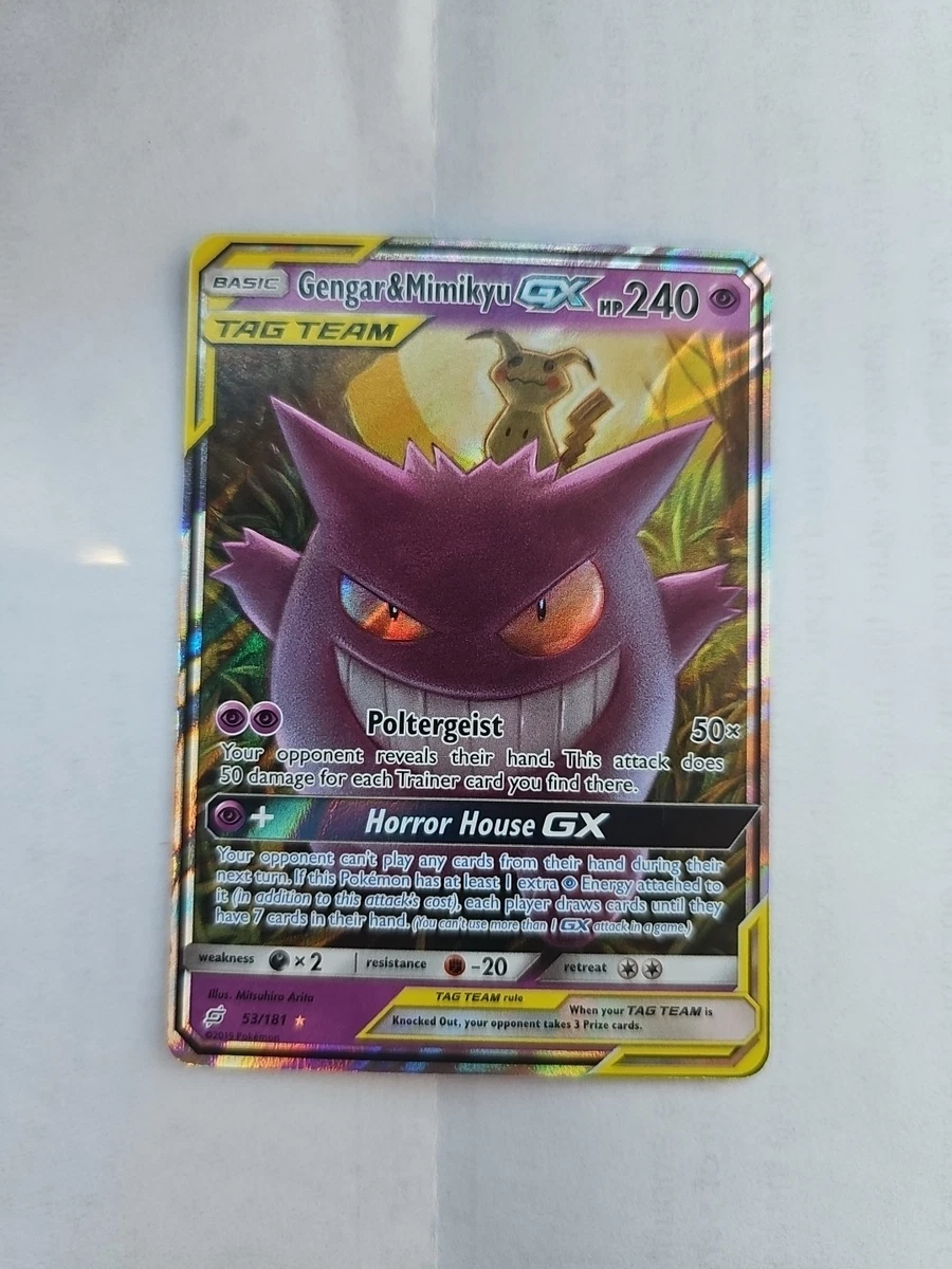 Pokémon TCG Gengar & Mimikyu GX Collectible Card Games