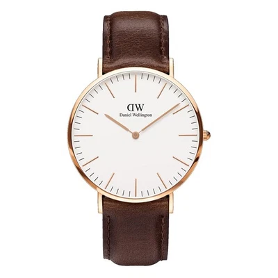 Reloj Hombre Daniel Wellington Clásico Bristol Tono Oro Rosa Correa Marrón 0109DW Foto 1 de 3