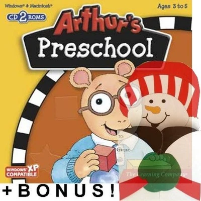 Arthur's Preschool Edutainment PC Software + Snowman Gift Box Mailer Bundle New - Image 1 of 4