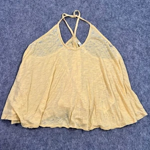 We The Free People Yellow Sandy Burnout Sleeveless Tank Top Women's Size Small - Picture 1 of 6