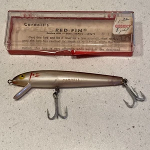 Vtg Cordell "RED-FIN" #811. Smoky Joe colored Lure. Orig Box/Insert. - Picture 1 of 11