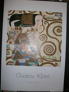 27x39 "L'ATTESA " fine art print by Gustav Klimt - Picture 1 of 1