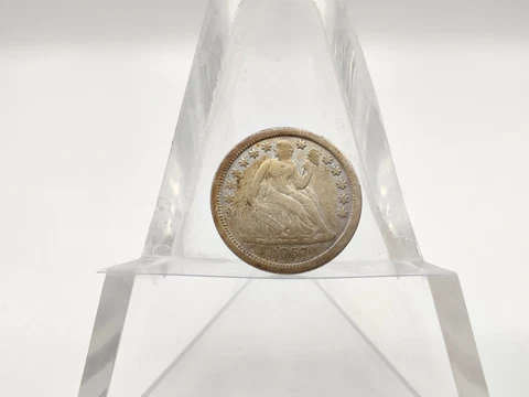 1857 Seated Liberty Dime **LOOKS GOOD, NICE DETAILS STILL** #2 Cover