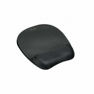 Fellowes Memory Foam Mouse Pad with Wrist Pillow - Black - Image 1 of 2