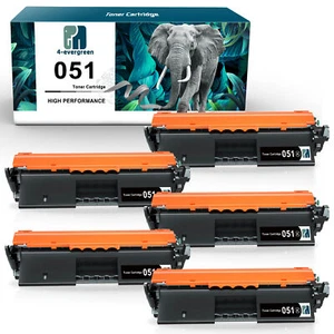 Tóner 5pk 051 CRG-051 para Canon imageCLASS LBP161dn LBP162dw LBP160 MF264dw - Imagen 1 de 6