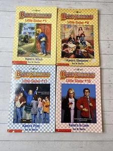 Baby-Sitters Little Sister Series lot of 4 Books #1 #9 #11 #15 Paperback - Picture 1 of 9