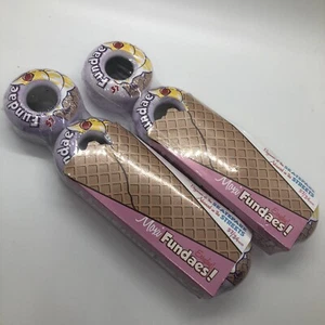 RARE NEW Moxi Fundae Purple 8 Pack Park Quad ROLLER SKATE Wheels NEW LAVENDER - Picture 1 of 2
