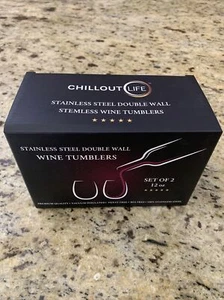 Bicchieri vino Trina Turk Chillout Life acciaio inox doppia parete senza stelo - Foto 1 di 8