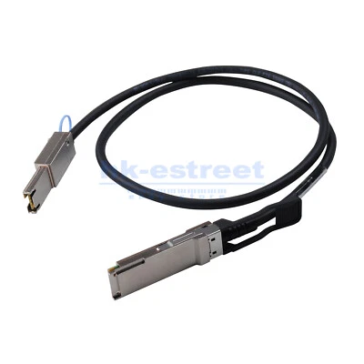 40G QSFP SFF-8436 to SFF-8088 Mini SAS Cable For NetApp DS4243 DS4246 DS2246 1M - Image 1 of 4