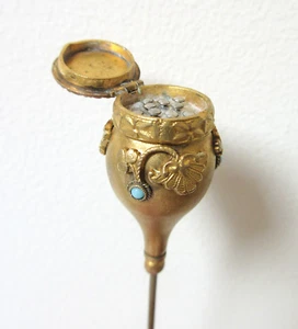 Antiguo tocador de costurera con pasadores rectos - Imagen 1 de 9