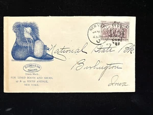 NY NEW YORK 1894 COVER #231 ILLUS STIVALE DONNA FODERATO IN PELLICCIA - Foto 1 di 2