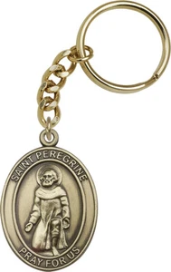 St. Llavero de óxido de oro Peregrine NUEVO por Bliss HECHO EE. UU. - Imagen 1 de 1