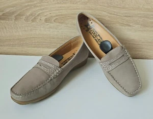 Mephisto Cool Air Leder Loafer Slipper Mokassin Halbschuhe Taupe Gr. 6 = 39 - Bild 1 von 9
