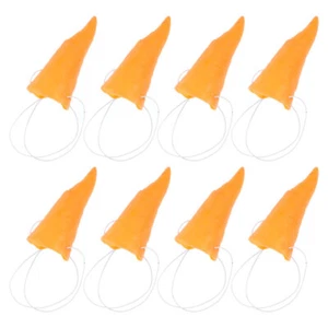 8 Pcs Glue Nose Carnival Party Accessories Carrot for Costumes Winter - Bild 1 von 12