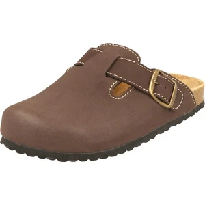 Supersoft Clogs Herren Hausschuhe klassische Pantoffeln braun 176-002 Gummisohle