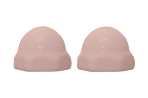 Case Replacement Ceramic Toilet Bolt Caps - Set of 2 - VENETIAN PINK - Picture 1 of 1