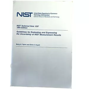 NIST Technical Note 1297: Guidelines for Expressing and Evaluating Uncertainty.. - Bild 1 von 3