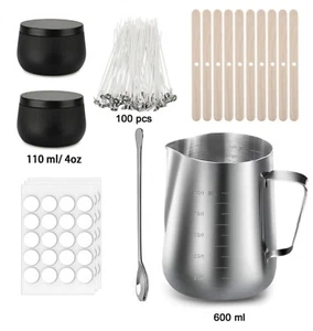 Kit per fare candele acciaio inox cera fusione candela strumenti per fare pentola - Foto 1 di 7