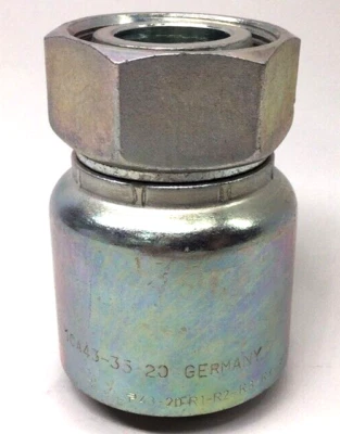 Manguera de crimpado Parker 1CA43-35-20 hembra métrica L giratoria cono de 24° con junta tórica Foto 1 de 4