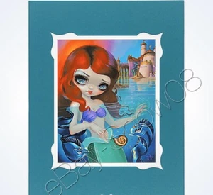 Jasmine Becket-Griffith Ariel The Little Mermaid Double-Matted Print New 18X14 - Picture 1 of 3