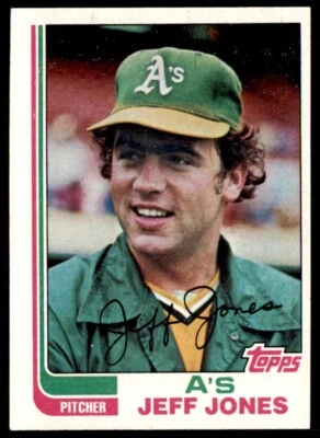1982 Topps Jeff Jones Oakland Athletics #139 - Image 1 of 2