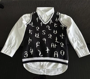 Armenian Alphabet Girl’s Knit Vest - Picture 1 of 4