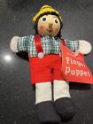 PINNOCCHIO Finger Puppet With Wooden Head NWT