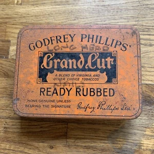 Godfrey Phillips Grand Cut Ready Rubbed Tobacco Tin 2oz - Picture 1 of 6