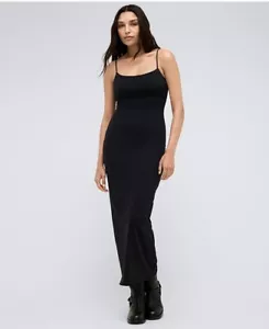 Kenneth Cole Black Athletic Maxi Dress SIZE MEDIUM NWT - Picture 1 of 4