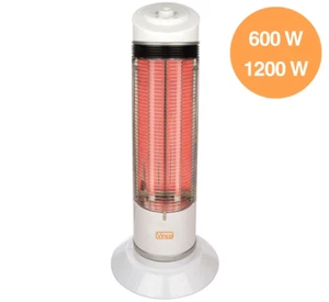 Stufa elettrica basso consumo stufetta QUARZO caldo bagno oscillante regolabile - Imagen 1 de 6
