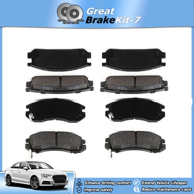 Front Rear Disc Brake Pad Kit for 1990-1996 Subaru Legacy 2.2L - Image 1 of 4