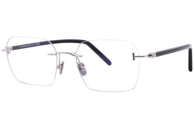 Tom Ford FT5934-B 016 Eyeglasses Men's Shiny Palladium/Dark Havana Rimless 54mm - Image 1 of 4