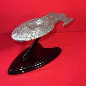 Franklin Mint Star Trek USS VOYAGER NCC-74656 Pewter Starship 24k Gold accents - Bild 1 von 7