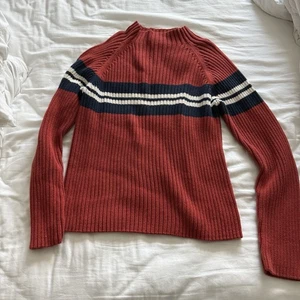 Vintage St John Bay Sweater Men’s L Cable Knit Fisherman Orange 90s 100% Cotton - Picture 1 of 4