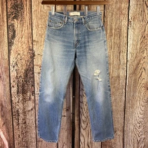 Vintage Levis 505 Regular Fit Mens Denim Jeans 32x30 Whiskered Distressed 0904 - Picture 1 of 12